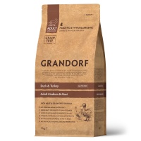 GRANDORF сухой корм для собак средних и крупных пород, индейка, утка
