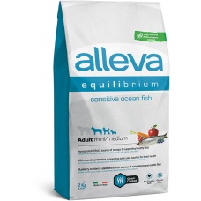 Сухой корм для взрослых собак мелких и средних пород Alleva Equilibrium Sensitive Ocean Fish Mini/Medium