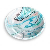 TARHONG Миска для животных "Marble Swirl", мрамор цветной, 13х13х2,8см (180мл)