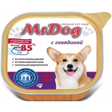 Mr.Dog консервы для собак с Говядиной
