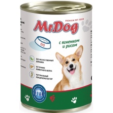 Mr.Dog консервы для собак с Ягнёнком и рисом