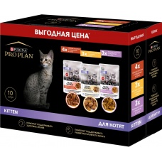 Pro Plan консервы для котят говядина индейка
