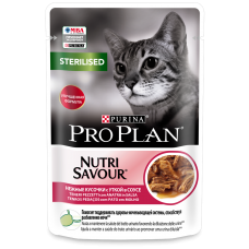 Pro Plan Pouch консервы для стерилизованных кошек утка