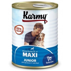 KARMY MAXI Junior влажный корм для щенков крупных пород с телятиной, 340 г